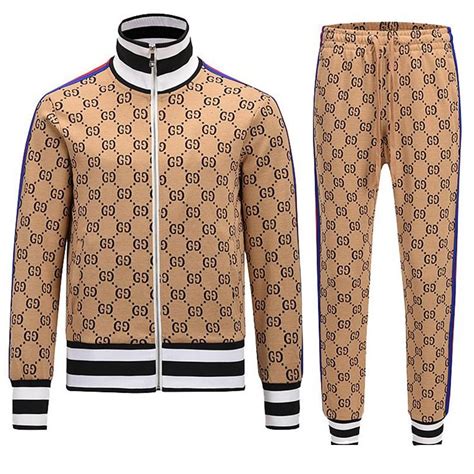 men's designer gucci tracksuits|gucci tracksuit men's price.